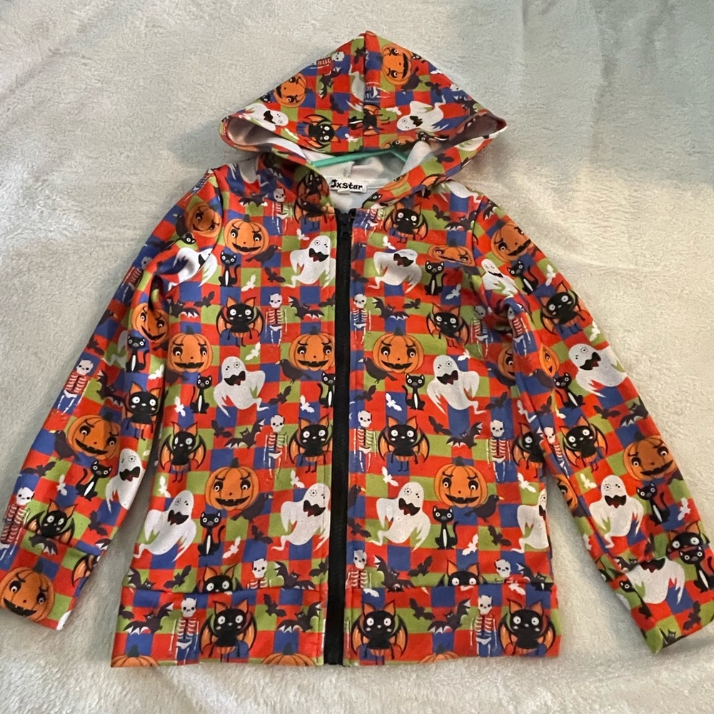 Halloween toddler jacket zip up hoodie